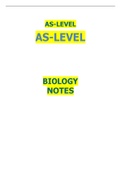 BIOLOGY- AS-Level Biology (New Spec) SnapRevise Notes