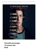 Samenvatting personages 13 reasons why boek