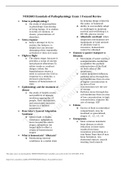 Essentials of pathophysiology - NUR2603 Exam 1 Focused Review
