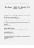 Bob Hogue - Pre Lic&period; Test Questions With Correct Answers