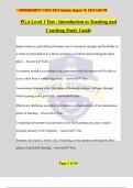 PGA Level 1 Test - Introduction to Teaching and Coaching Study Guide