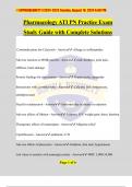 Pharmacology ATI PN Practice Exam Study Guide with Complete Solutions