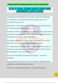 PLSI 2 FINAL EXAM QUESTIONS AND ANSWERS &lpar;100&percnt; PASS&rpar;
