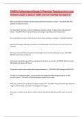 CWEA Collections Grade 2 Practice Test  Questions and Answers &lpar;2024 &sol; 2025&rpar; &vert; 100&percnt; Correct Verified Answers A&plus;