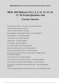 BIOL 260 Midterm &lpar;Ch 1&comma; 2&comma; 3&comma; 12&comma; 13&comma; 15&comma; 14&comma; 17&comma; 10&rpar; Exam Questions And Correct Answers