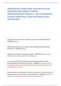 MISSOURI RCAL EXAM LATEST 2024 WITH ACTUAL QUESTIONS AND CORRECT VERIFIED ANSWERS&sol;ALREADY GRADED A&plus; 100&percnt; GUARANTEED TO PASS CONCEPTS&lpar;ALL WHAT YOU NEED&rpar; LATEST EDITION 2024