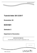 ECS1601 - Assignment Answers 2017-2020