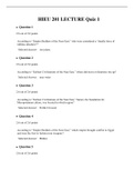 HIEU 201 LECTURE Quiz 1 with answers Graded A