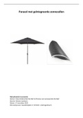 Profielwerkstuk vwo 6 natuurkunde (parasol met geïntegreerde zonnecellen)  CIJFER 10 
