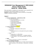 NUR2032C Care Management I/ NUR 2032C Exam 3 Study Guide