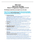 NUR 2421 Maternity Nursing Exam 3 Pregnancy Chapters 12-19 Latest