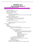 NURSING 3210 Pharmacology Exam 3: Cancer and Immunosuppressant Drugs