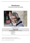 Case Study Homelessness, Community Health Reasoning
