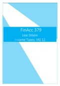 IAS 12 Income Tax Notes - FinAcc 379