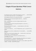 Chapter 8 Exam Questions With Correct Answers&period;