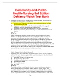 Community and Public Health Nursing 3rd Edition DeMarco Walsh Test Bank-The Best You Can Ever Get
