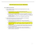 NR 599 Final Exam &sol; NR599 Final Exam &lpar;Latest 2020&sol;2021&rpar;