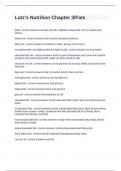 Lutz's Nutrition Chapter 3&sol;Fats exam with correct answers 2024