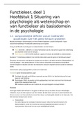 Samenvatting Functieleer, deel 1 H1 t/m H5 Psychologie KU Leuven