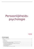 Samenvatting  Persoonlijkheidspsychologie