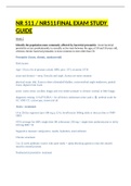 NR 511 &sol; NR511FINAL EXAM STUDY GUIDE Week 5 and week 6