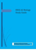 HESI A2 Biology EXAM FILE ( 2021 LATEST UPDATE ) ALL CHAPTERS COVERED