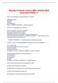 Biochem module 4 exam With Verified Q&A  Guarantee PASS&period;&excl;&excl;&excl; 