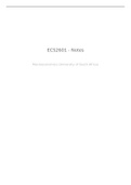 ECS2601 - Microeconomics study notes