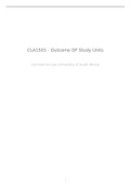 cla1501 outcome of all study units noted Summary notes