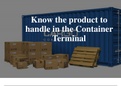 Presentation Important things about a shipping container.