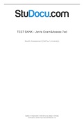 Jarvis Physical Assessment 7th Edition Testbank 