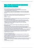 Wise-Traffic School Exam Questions with Correct Answers