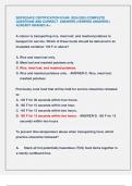 SERVESAFE CERTIFICATION EXAM 2024-2025 &vert;COMPLETE  QUESTIONS AND CORRECT ANSWERS &lpar;VERIFIED ANSWERS &rpar;  ALREADY GRADED A&plus;