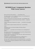 MCB3020 Exam 2 Assignments Questions With Correct Answers