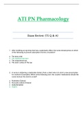 ATI PN Pharmacology Proctored Exam Review {75 Q & A} Latest 2024 / 2025