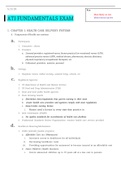 ATI FUNDAMENTALS EXAM GRADED A PLUS