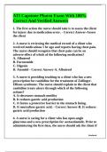 ATI Capstone Pharm Exam With 100&percnt; Correct And Verified Answers