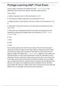 Portage Learning A&P I Final Exam&lpar;350 questions with correct answers&rpar;