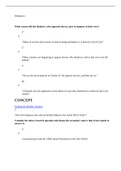 US HISTORY 105 - Milestone 1. Questions & Answers. Complete Solutions. A+ Graded.