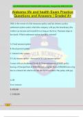 Alabama life and health Exam Practice Questions and Answers &vert; Graded A&plus;