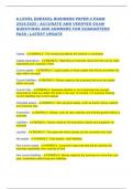 A LEVEL EDEXCEL BUSINESS PAPER 2 EXAM 2024&sol;2025 &vert; ACCURATE AND VERIFIED EXAM QUESTIONS AND ANSWERS FOR GUARANTEED PASS &vert; LATEST UPDATE