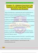 Chapter 12 - Alabama Insurance Law Common to All Lines Exam Practice Questions and AnswersChapter 12 - Alabama Insurance Law Common to All Lines Exam Practice Questions and Answers Which of the following is a requirement that must be satisfied before an a