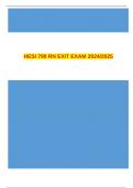 HESI 799 RN EXIT EXAM 2024&sol;2025