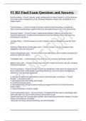 FI 302 Final Exam Questions and Answers&period;
