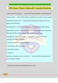 CRS&colon; Exam 5 Study Guide with Complete Solutions