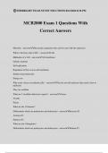 MCB2000 Exam 1 Questions With Correct Answers