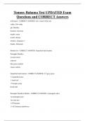 Tommy Bahama Test UPDATED Exam  Questions and CORRECT Answers