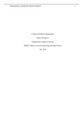 NR601 Week 5 Case Study DIABETES MANAGEMENT Primary Care of the Maturing and Aged Family complete solution 2022&sol;2023 verified tests