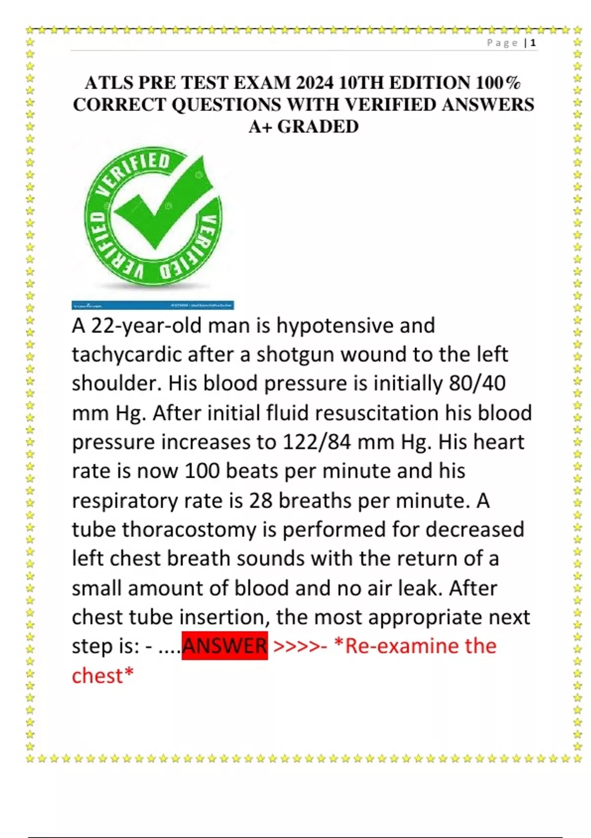 ATLS WRITTEN TEST 10TH EDITION visual data 4