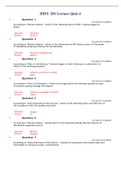HIEU 201 Lecture Quiz 4 (4 Versions)/ HIEU201 Lecture Quiz 4 (Latest-2022/2023) : Liberty University (100% Correct Answers, )